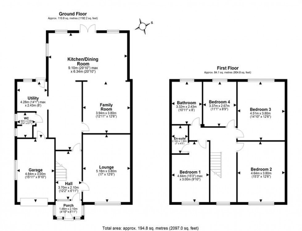 Floorplan for Highbank Road, Kingsley, Frodsham