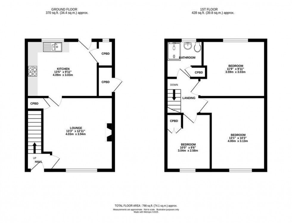 Floorplan for Park Road, Chapel-En-Le-Frith, High Peak