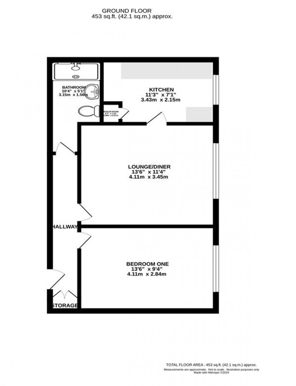 Floorplan for Moor Lodge, Heaton Moor Road, Stockport