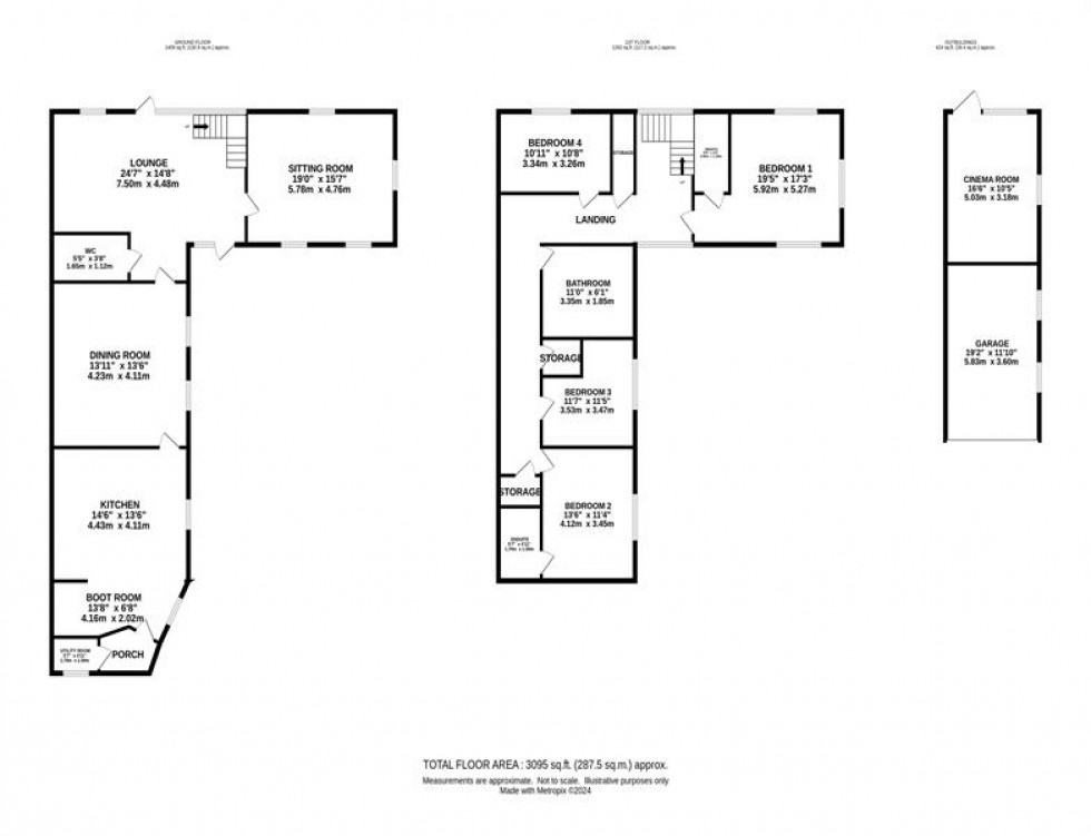 Floorplan for Croker Lane, Sutton 