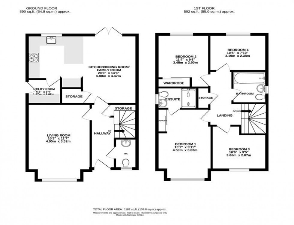 Floorplan for Drinkwater Close, Knutsford