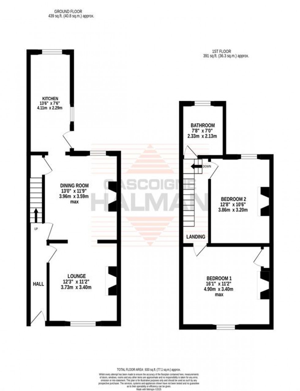 Floorplan for South Grove, Sale