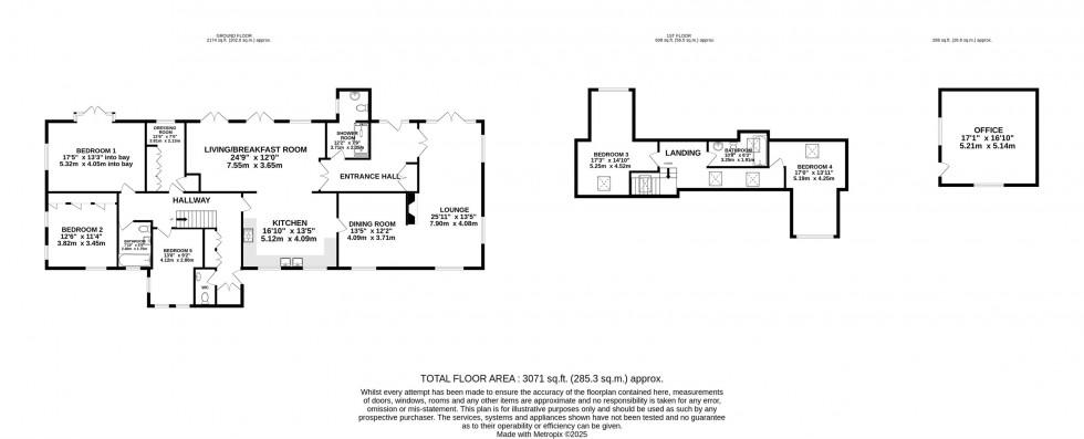 Floorplan for Over 3000 square feet in 1.49 acre in Rushton, Tarporley