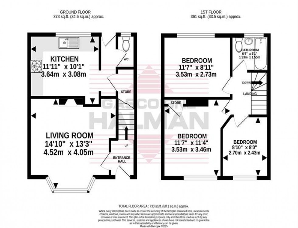 Floorplan for Newhey Road, Wythenshawe