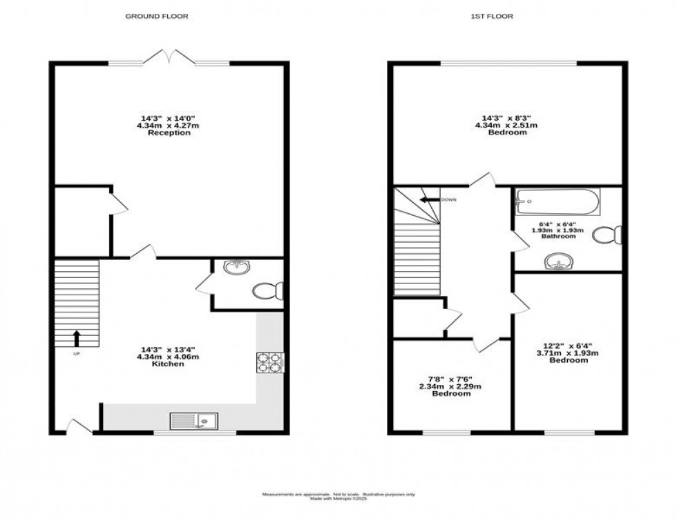 Floorplan for Saddler Close, Helsby, Frodsham