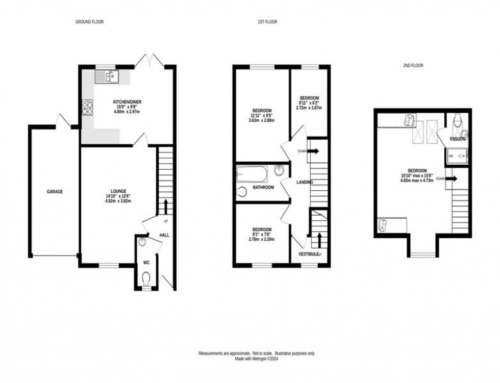 Floorplan for Mill Court, Chinley, High Peak