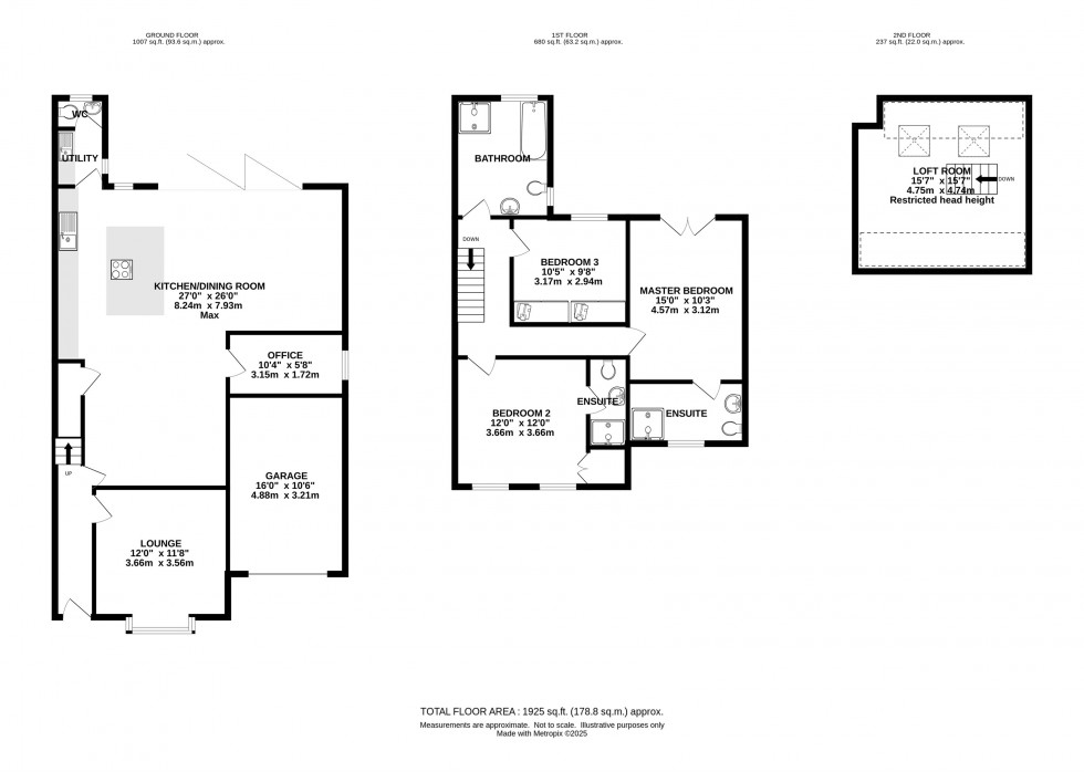 Floorplan for Prestbury, Macclesfield