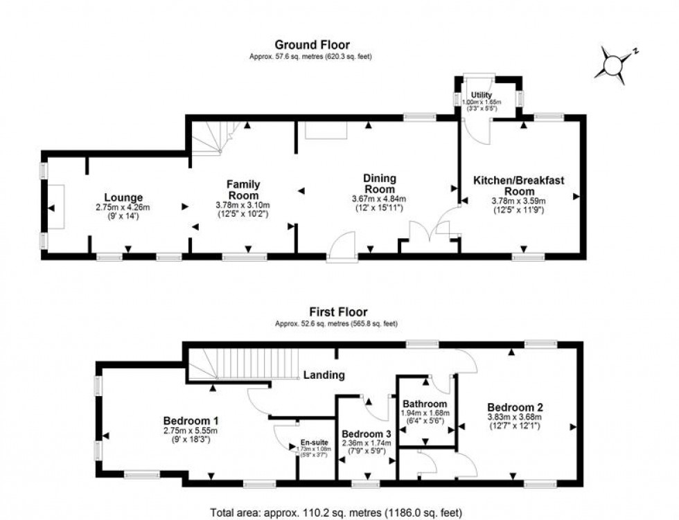 Floorplan for Hillside Road, Frodsham