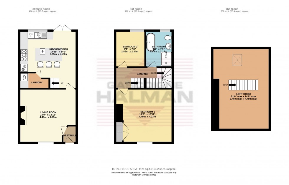 Floorplan for Turnlee Road, Glossop
