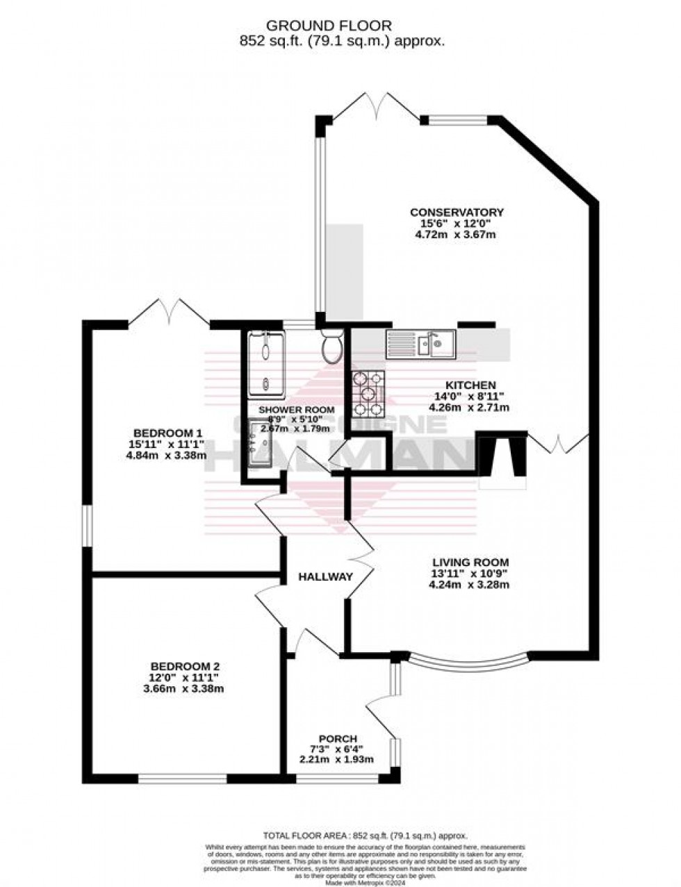 Floorplan for Silverdale Road, Gatley