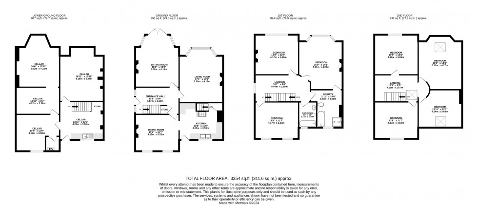 Floorplan for Dean Road, Handforth, Wilmslow