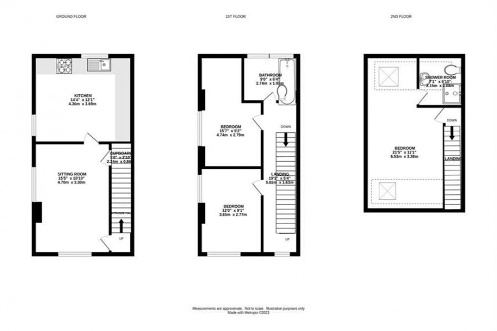 Floorplan for Buxton Road, Whaley Bridge, High Peak