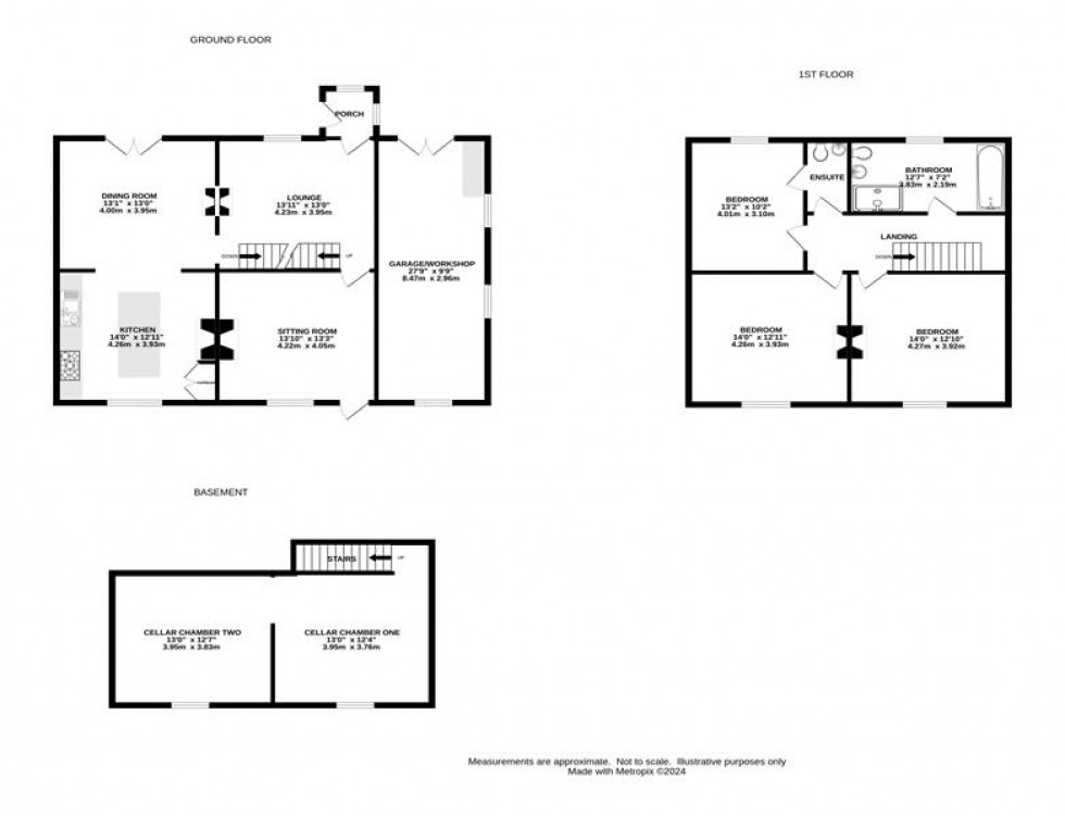Floorplan for Batham Gate Road, Fairfield, Buxton