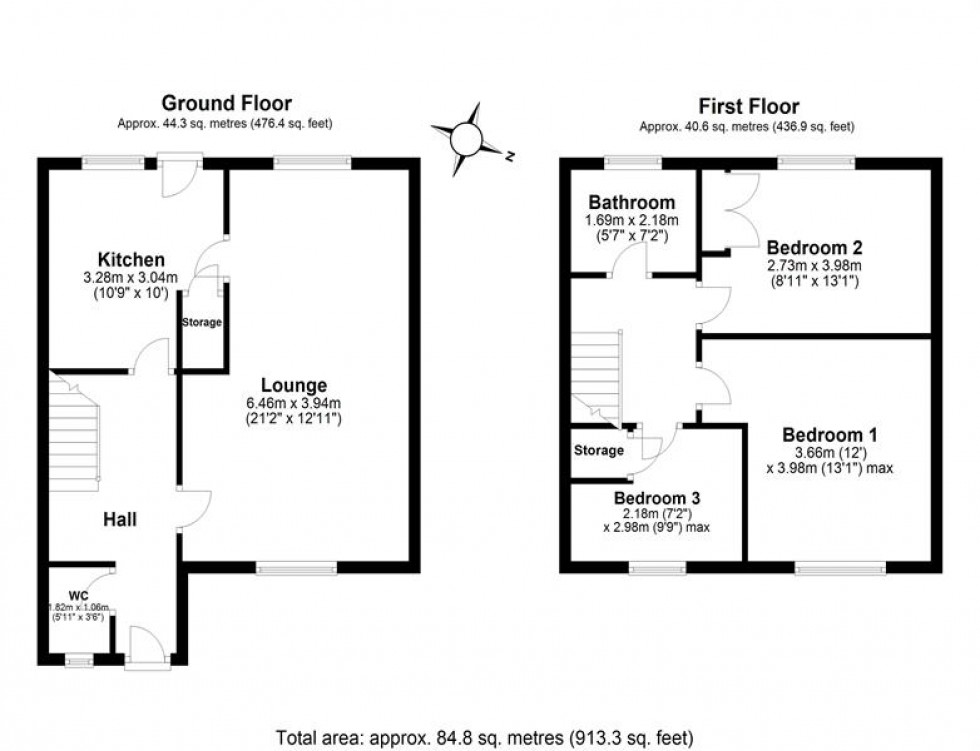 Floorplan for Ashton Drive, Frodsham