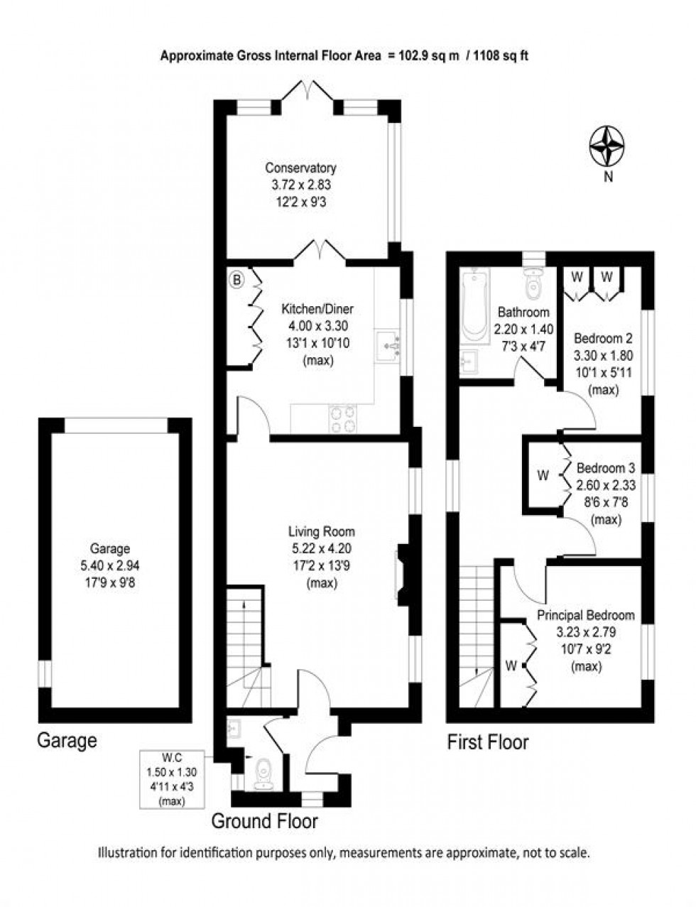 Floorplan for Booths Hill Road, Lymm