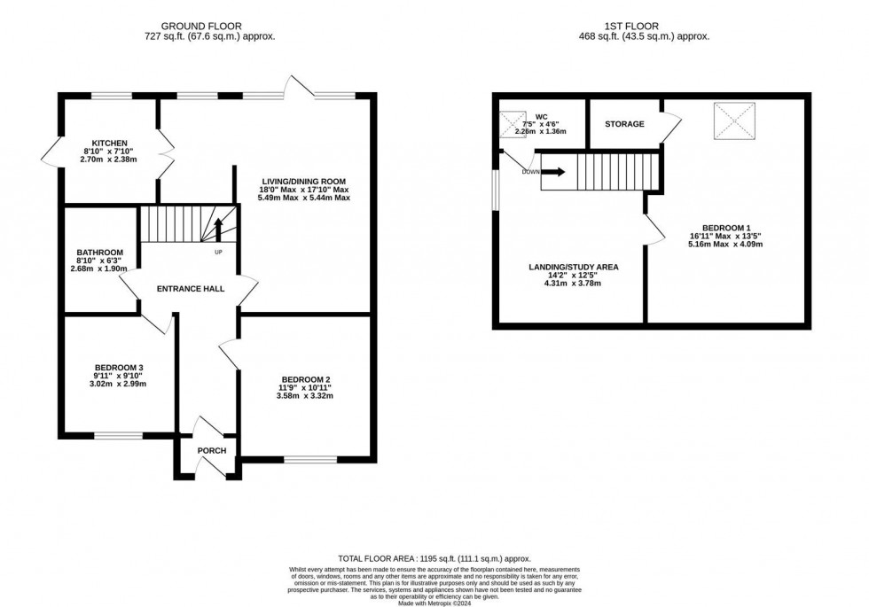 Floorplan for Milton Drive, Poynton