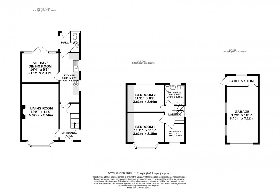 Floorplan for Albany Road, Wilmslow