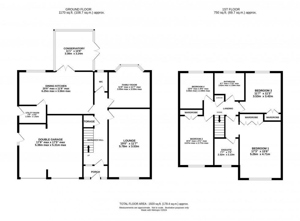 Floorplan for Hatfield Gardens, Appleton, Warrington