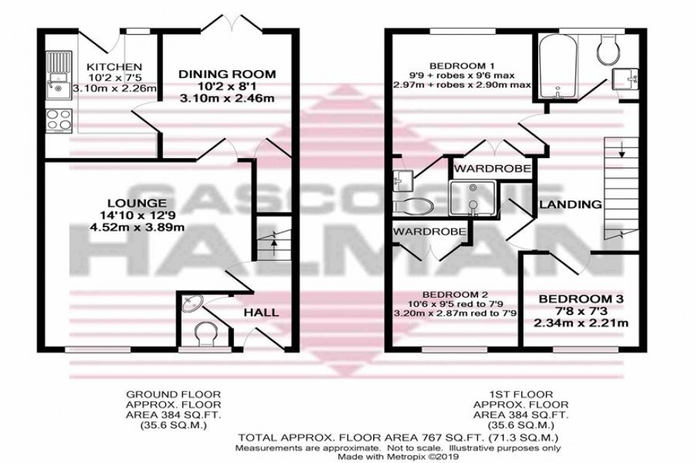 Floorplan for Jasmine Avenue, Macclesfield