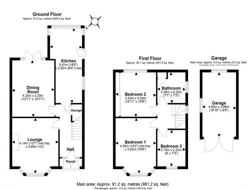 Floorplan for Chester Road, Helsby, Frodsham