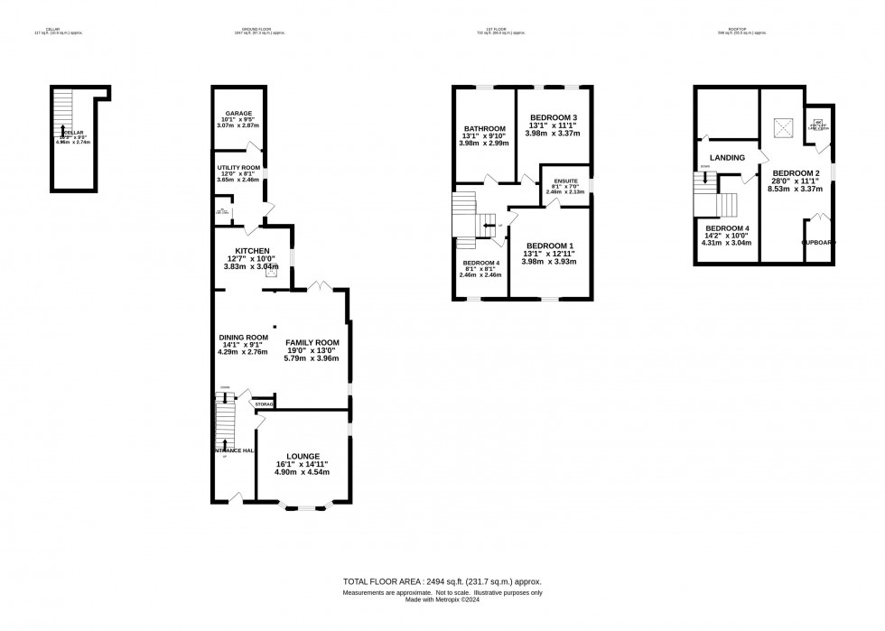 Floorplan for Period residence , Station Road close to the centre of Marple