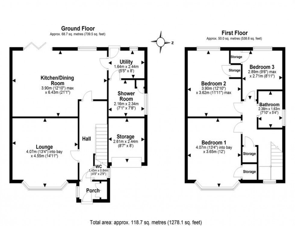 Floorplan for Greenside Avenue, Frodsham