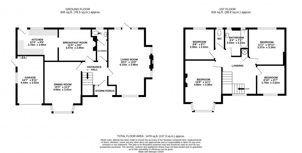 Floorplan for Woodlands Road, Handforth