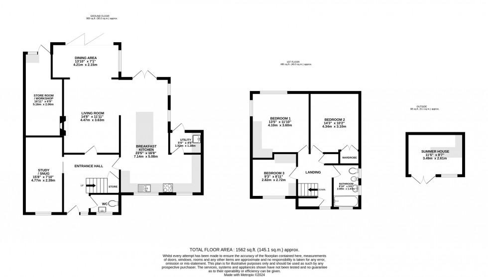 Floorplan for Valley Drive, Handforth, Wilmslow