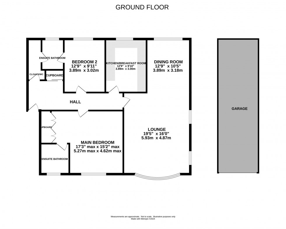 Floorplan for Castle Hill Court, Prestbury