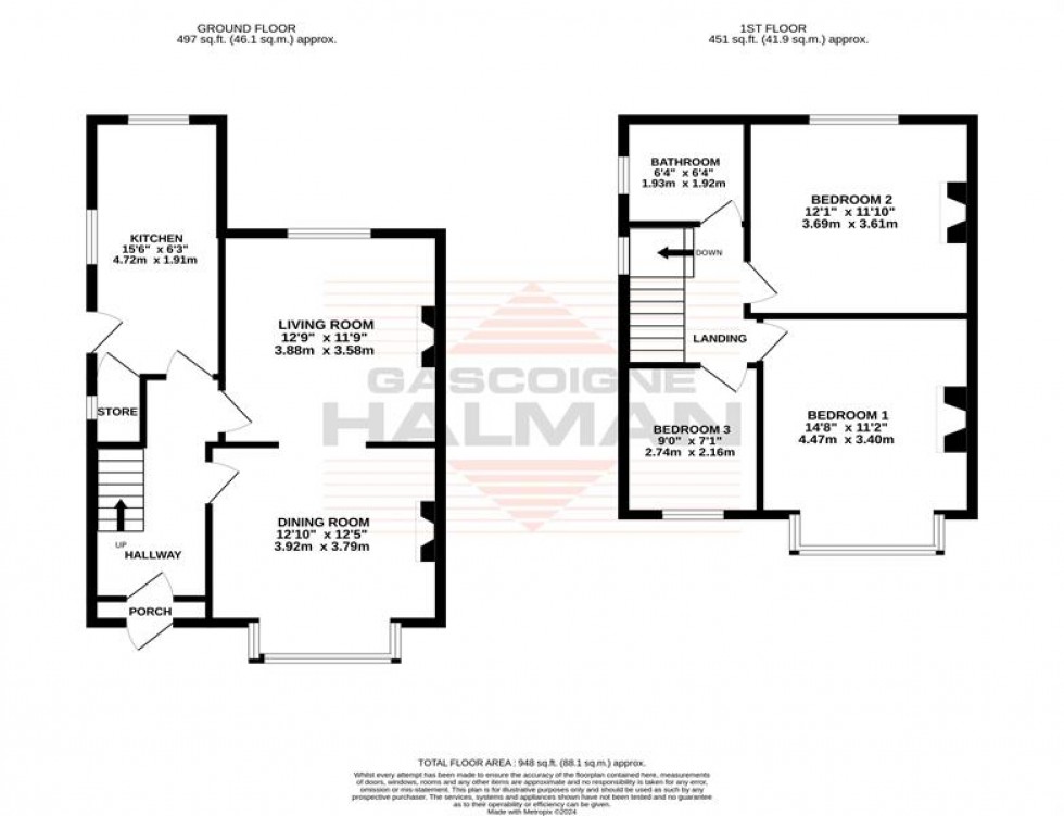 Floorplan for Baguley Road, Sale