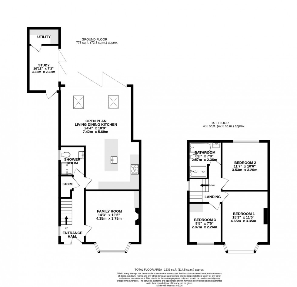 Floorplan for Lacey Green, Wilmslow, SK9
