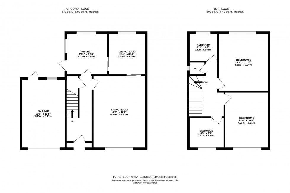 Floorplan for Friends Lane, Great Sankey, Warrington