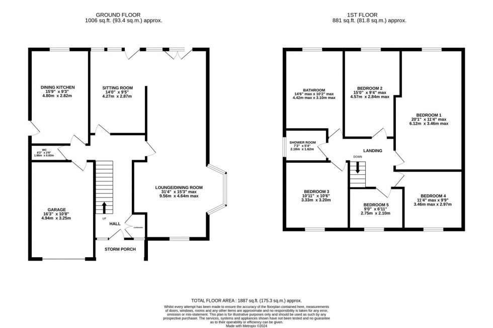 Floorplan for Hazelbadge Road, Poynton