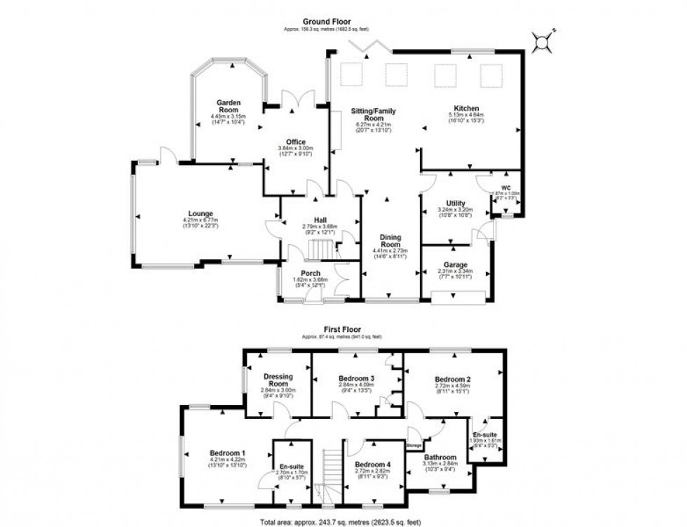 Floorplan for Orchard Close, Frodsham