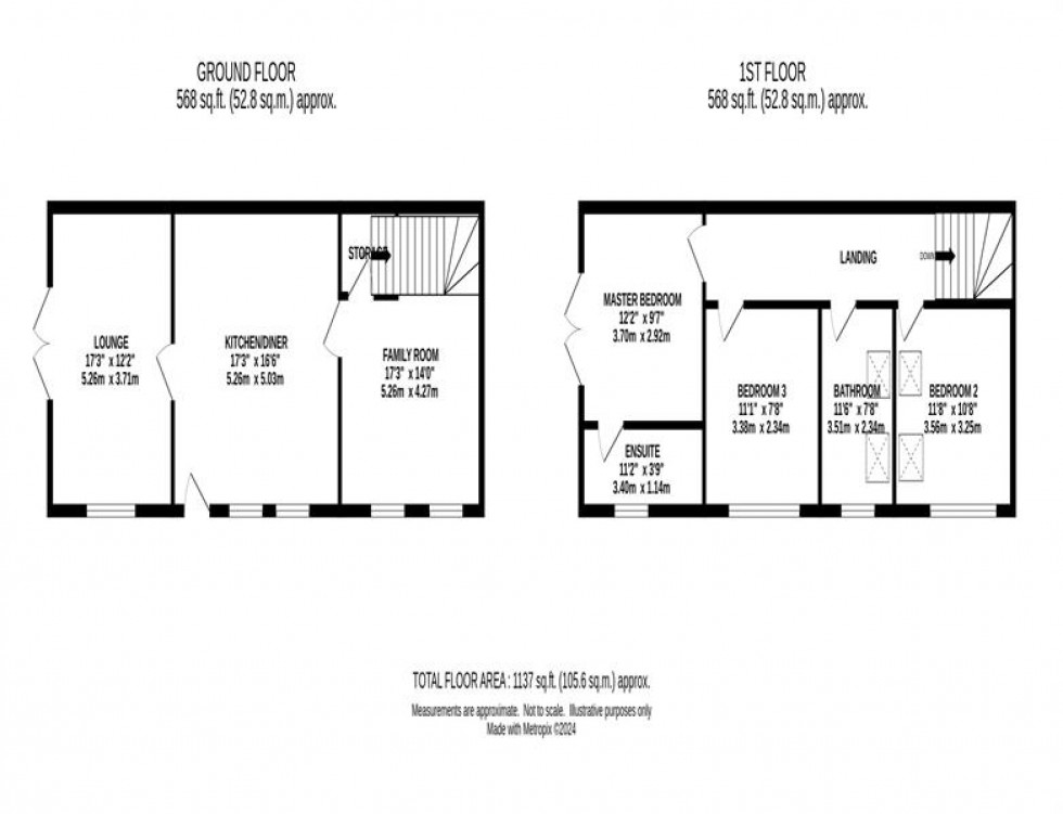 Floorplan for Clarke Lane, Bollington