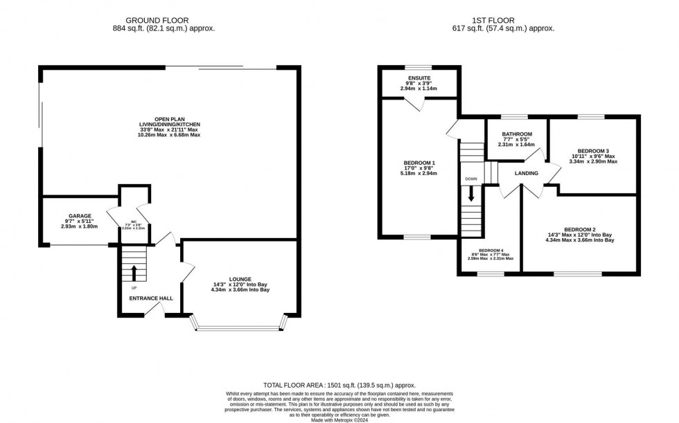 Floorplan for Gloucester Road, Poynton