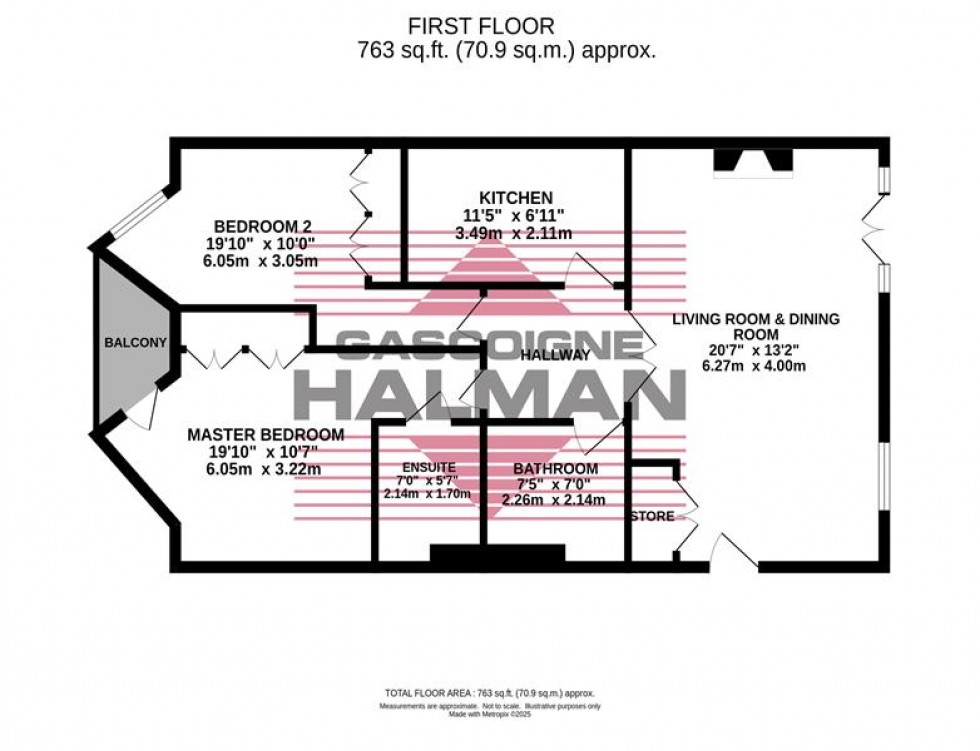 Floorplan for Hampton House, Bramhall Lane South, Bramhall