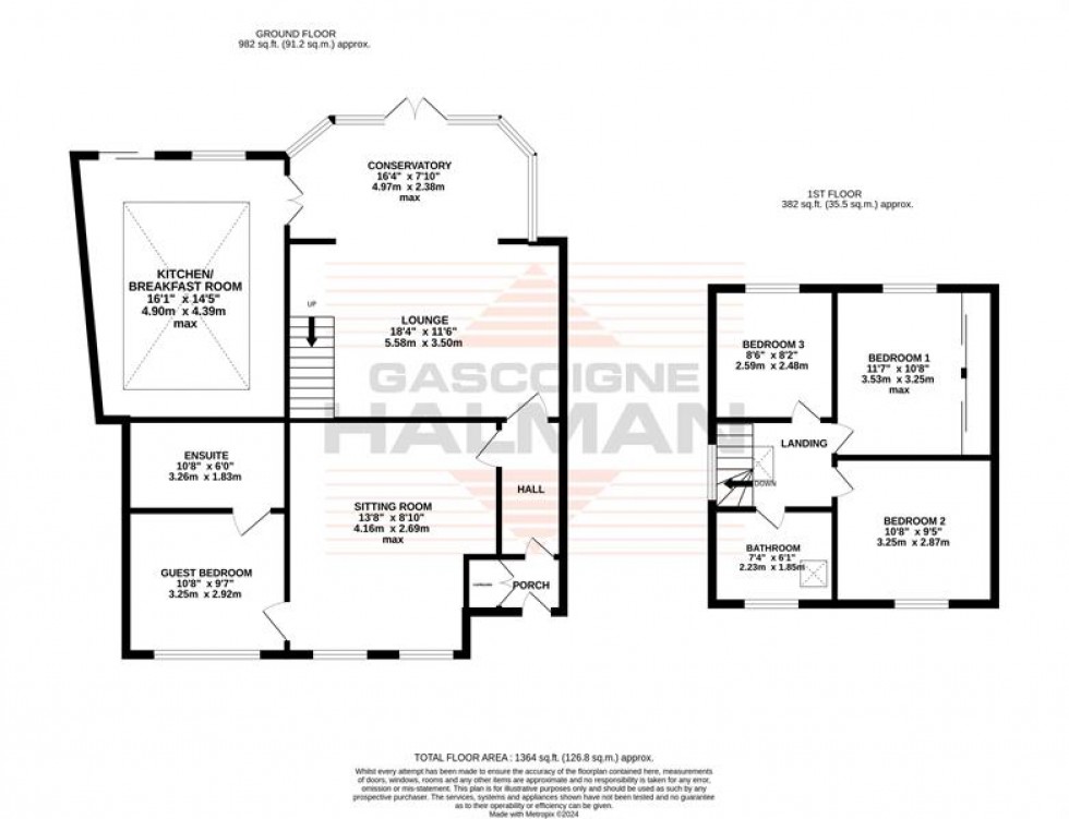 Floorplan for Fairway Avenue, Manchester