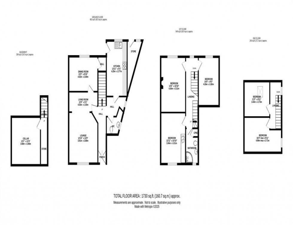 Floorplan for High Street, Chapel-En-Le-Frith, High Peak