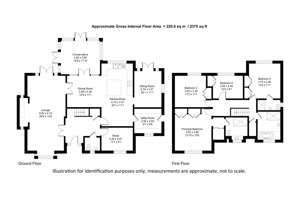 Floorplan for Gateley Close, Thelwall