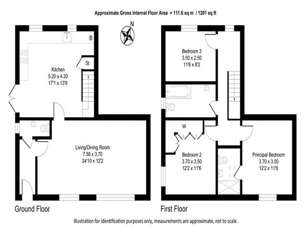 Floorplan for Bell Lane, Thelwall, Warrington