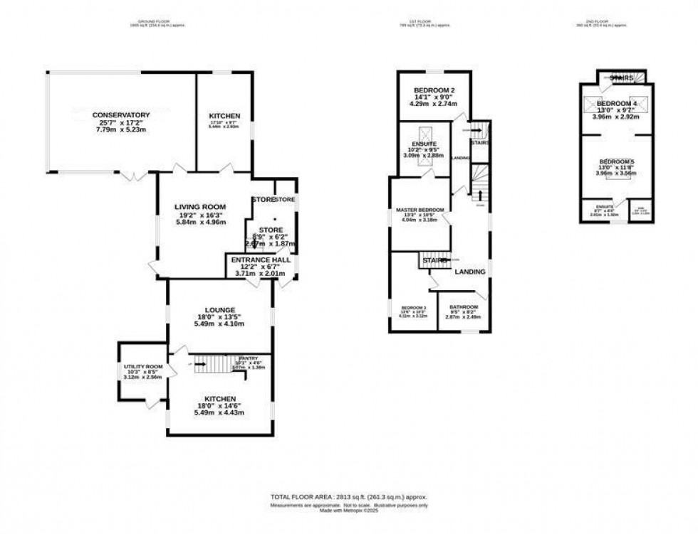 Floorplan for Upper Hulme, Leek