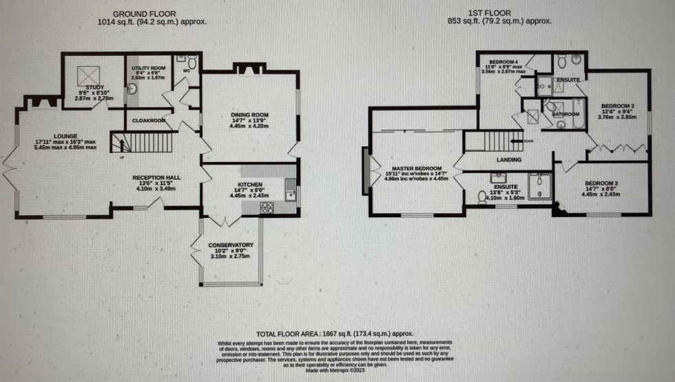Floorplan for Picturesque cottage of supreme quality in Horsley Lane, Beeston