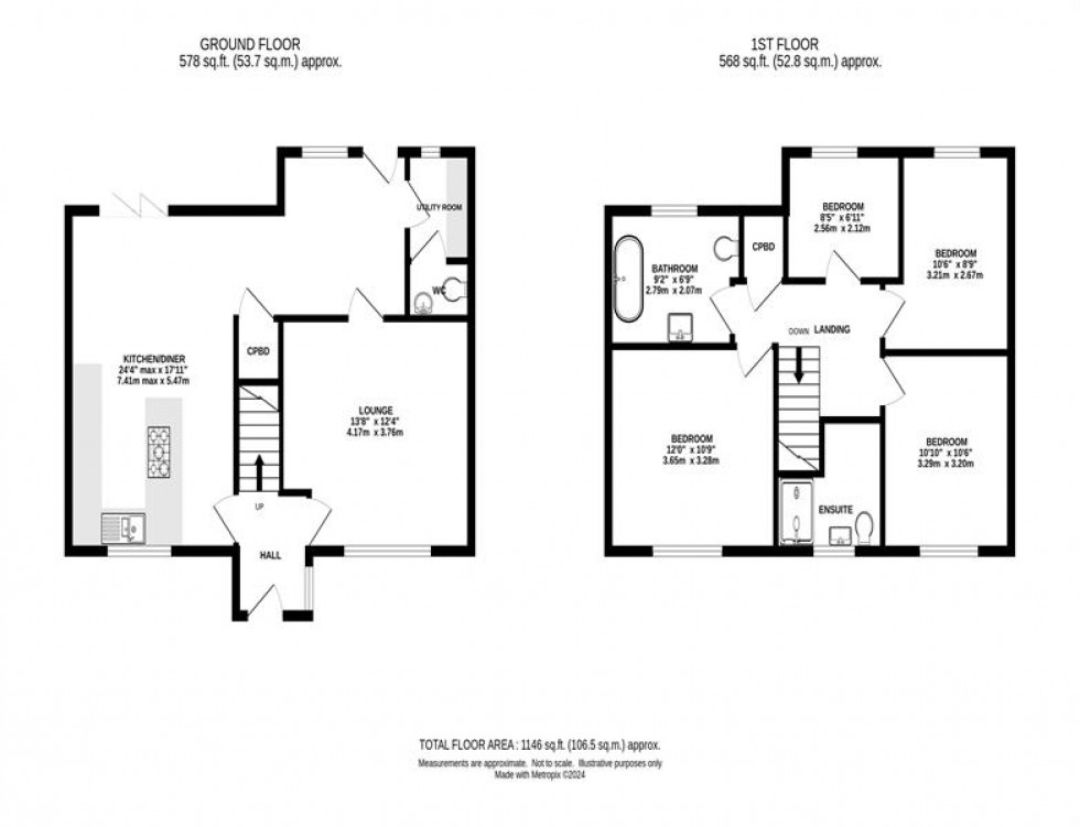 Floorplan for Rowton Grange Road, Chapel-En-Le-Frith