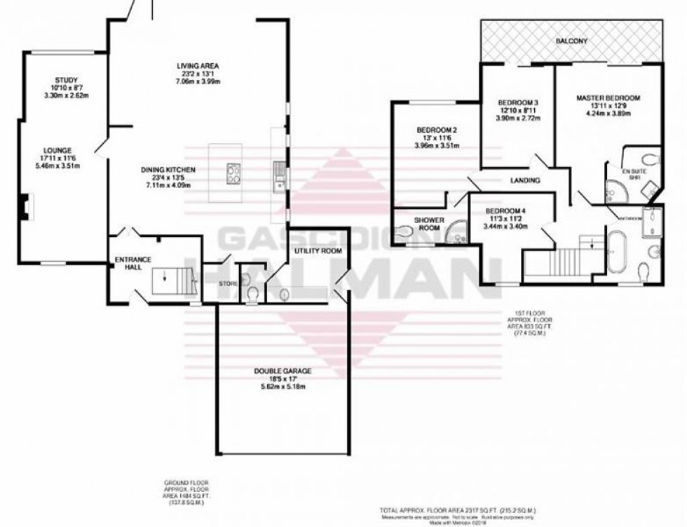 Floorplan for Moss Road, Alderley Edge
