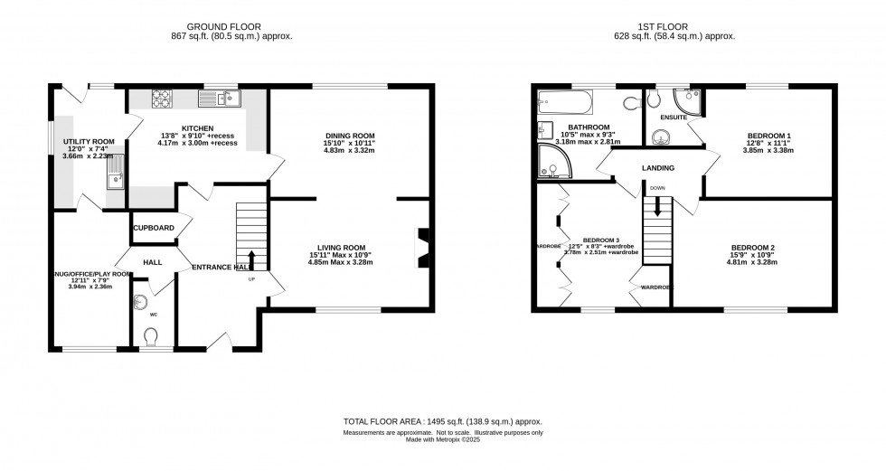 Floorplan for Chester Road, Holmes Chapel