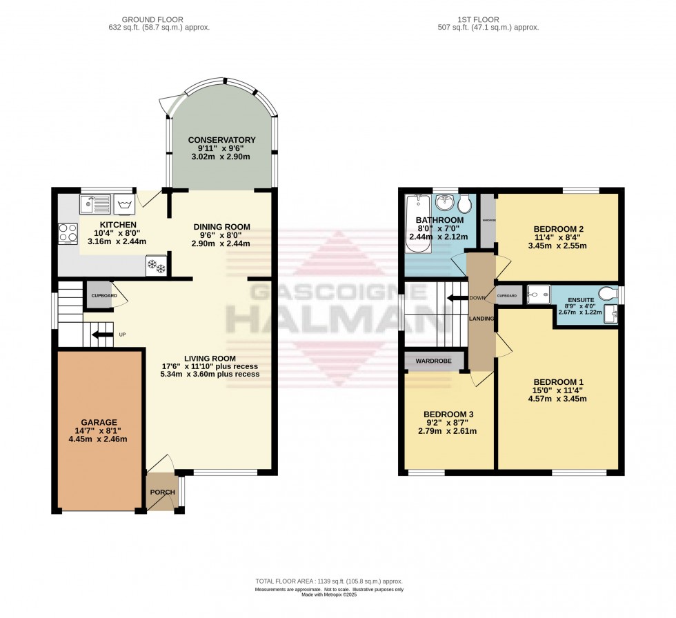 Floorplan for Watkin Avenue, Hadfield, Glossop