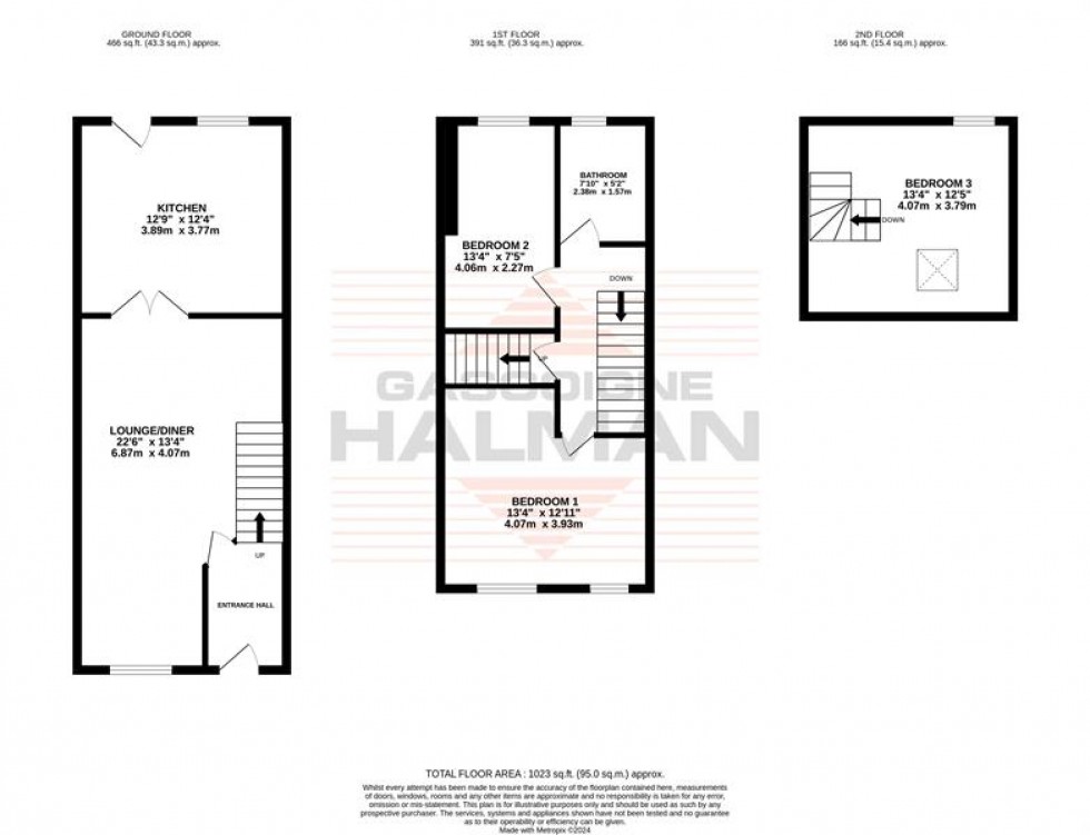 Floorplan for Simons Close, Sale