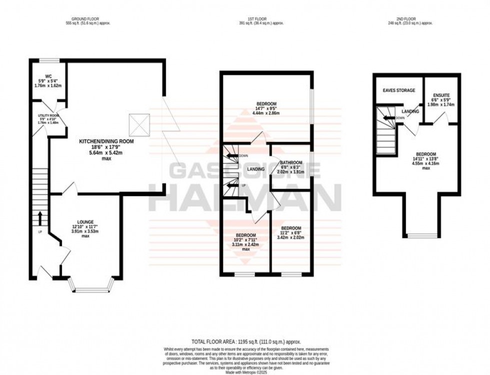 Floorplan for Roby Close, Sale