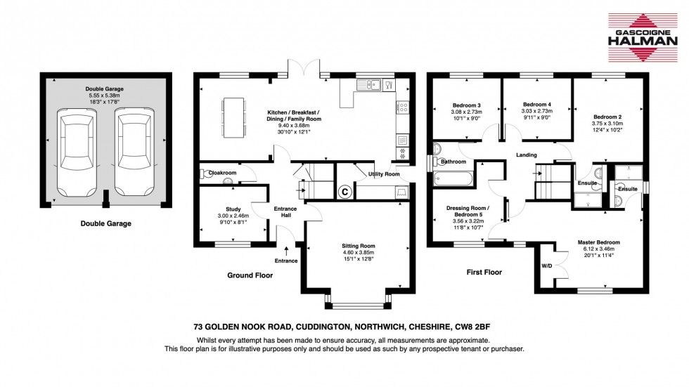 Floorplan for Golden Nook Road, Cuddington, CW8